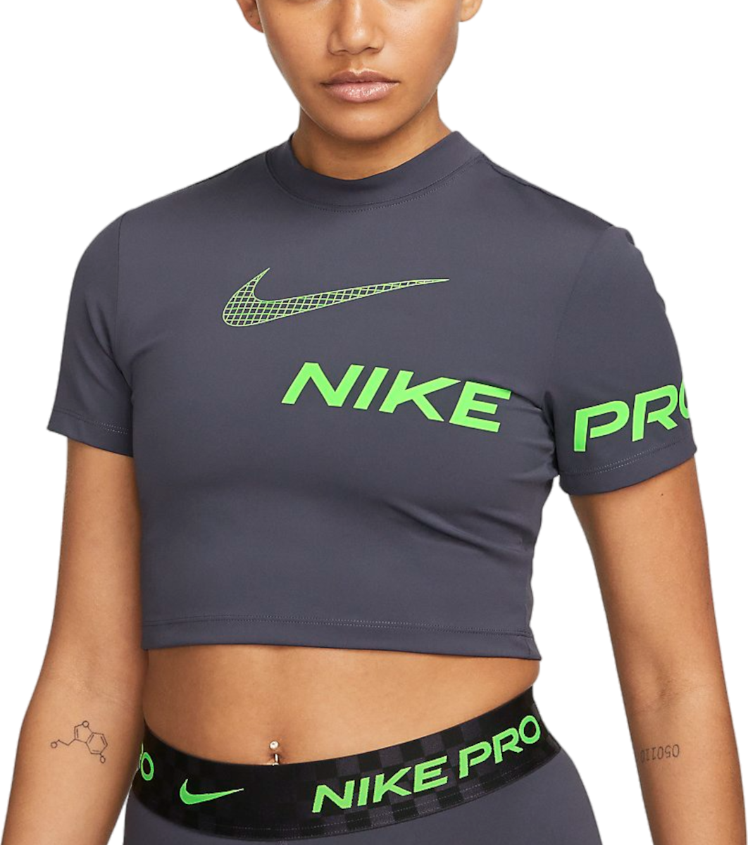 Dámské zkrácené tréninkové tričko s krátkým rukávem Nike Pro Dri-FIT