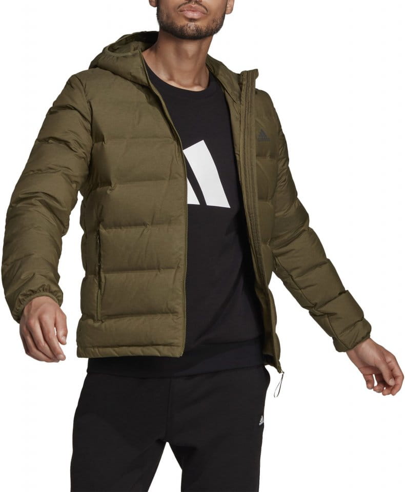 Pánská zimní bunda s kapucí adidas Helionic
