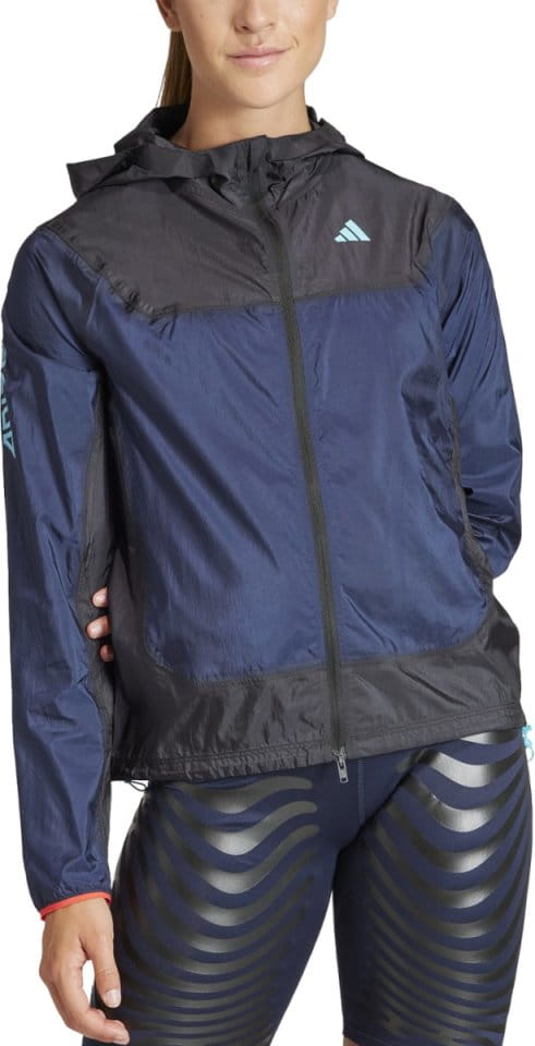 Dámská běžecká bunda s kapucí adidas Adizero
