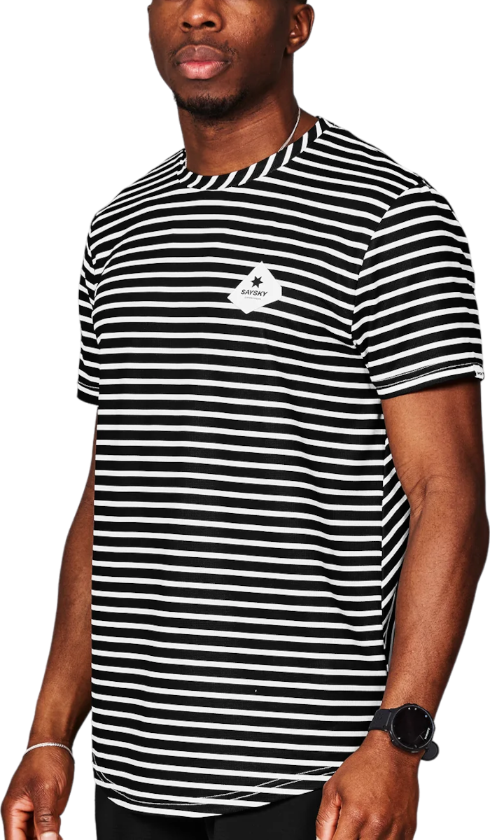 Unisex běžecké tričko s krátkým rukávem Saysky Stripe Combat